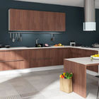 Environmental Friendly Particle Board Kitchen Cabinets With Artificial Stone Countertops
