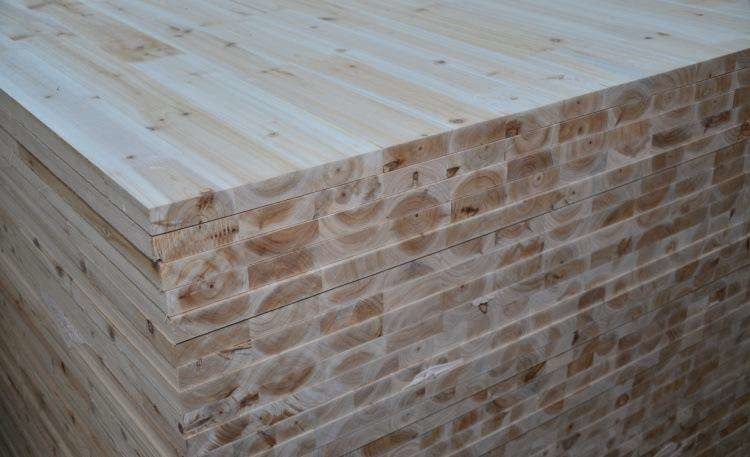 Fir Core Melamine Paper Faced Laminated Block Board For Furniture Cabinet Use